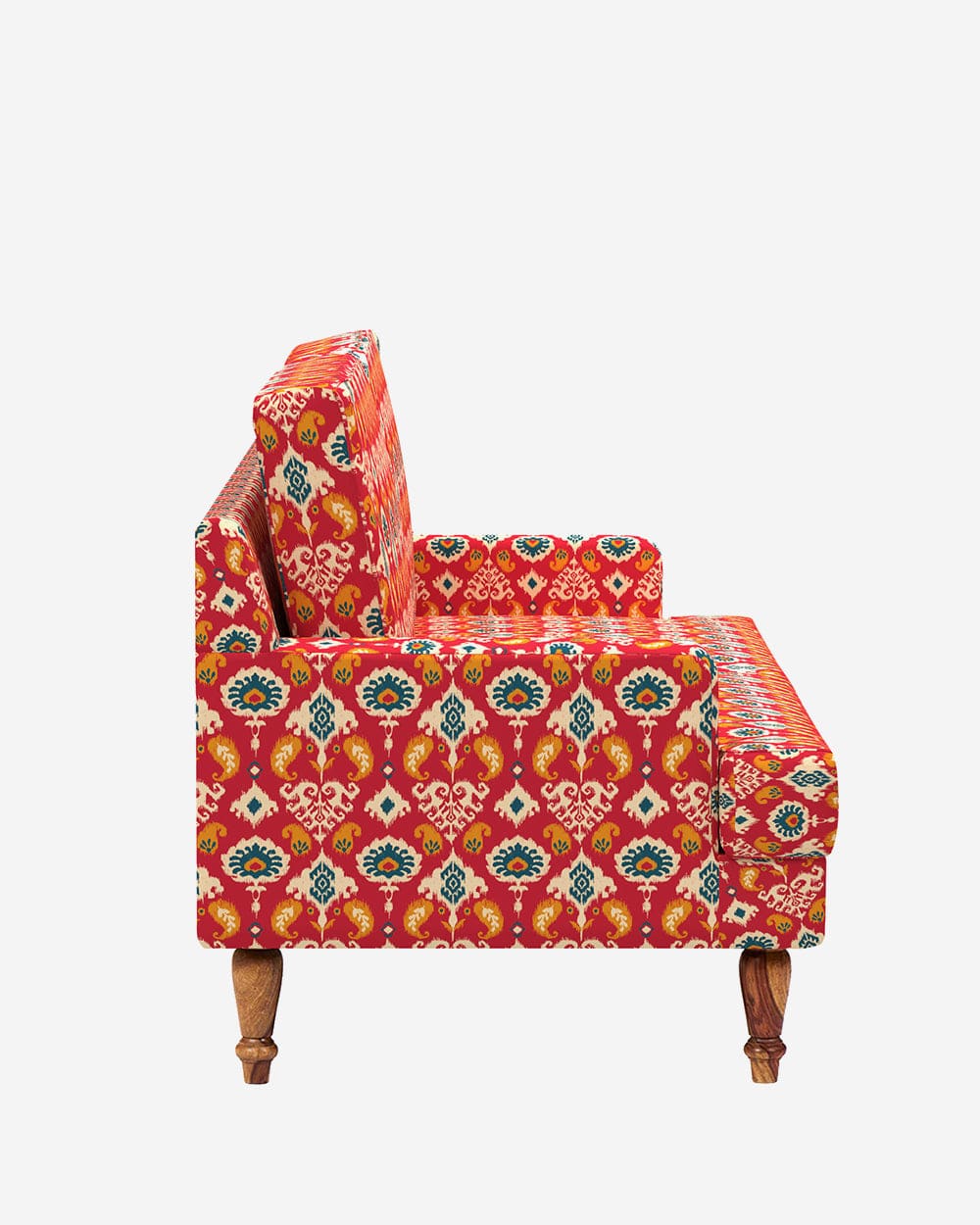 Chumbak Nawab Couch - Red Ikkat