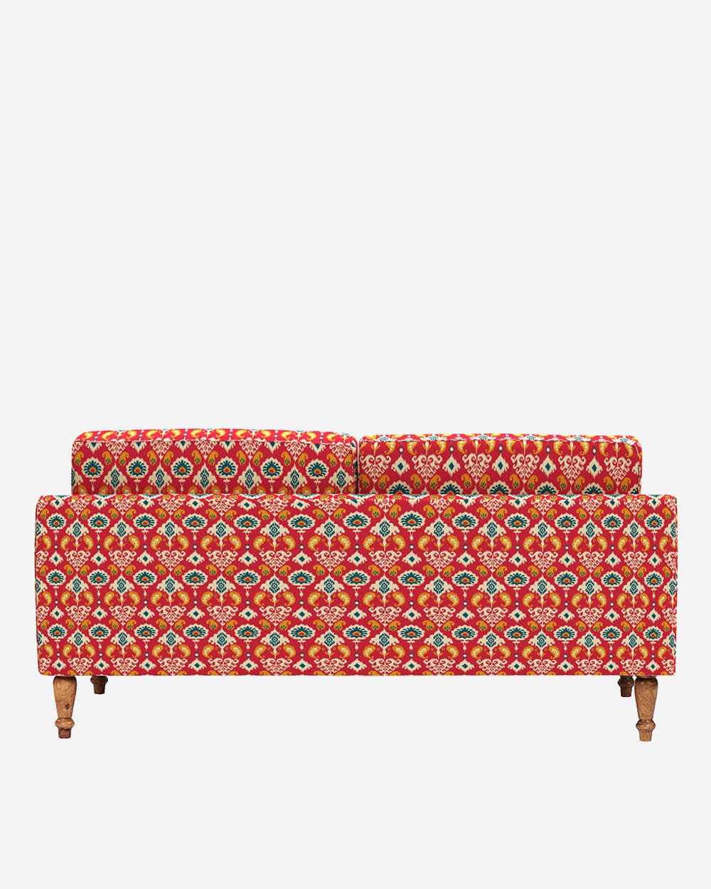Chumbak Nawab Couch - Red Ikkat
