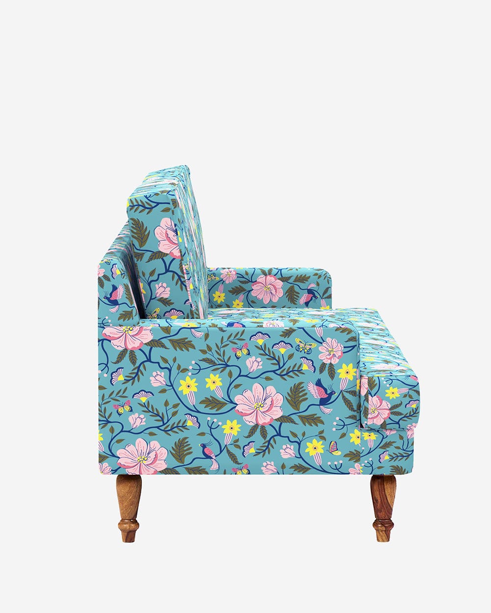 Chumbak Nawab Couch - Spring Bloom Teal