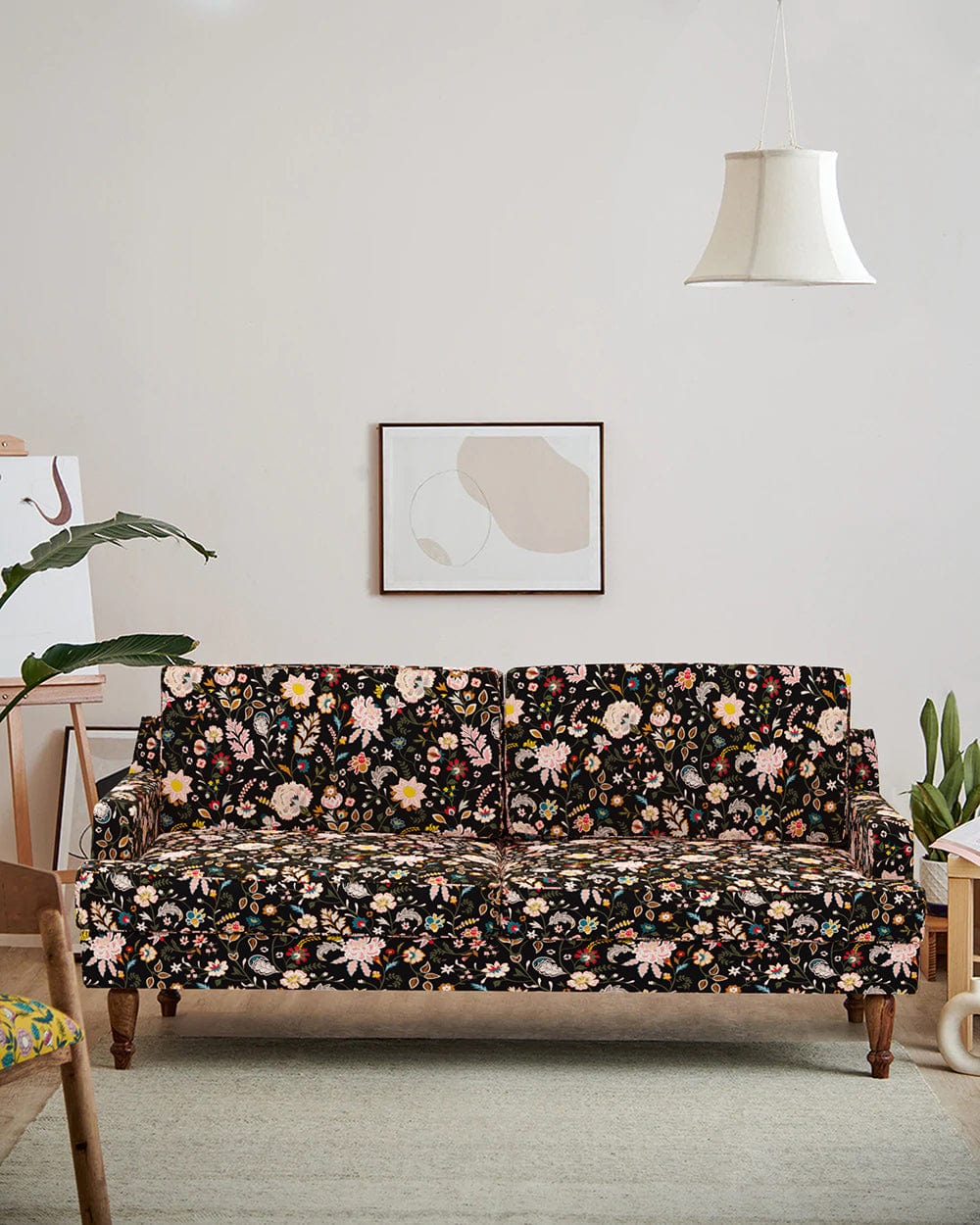 Chumbak Nawab Couch - Bohemian Paisleys Black