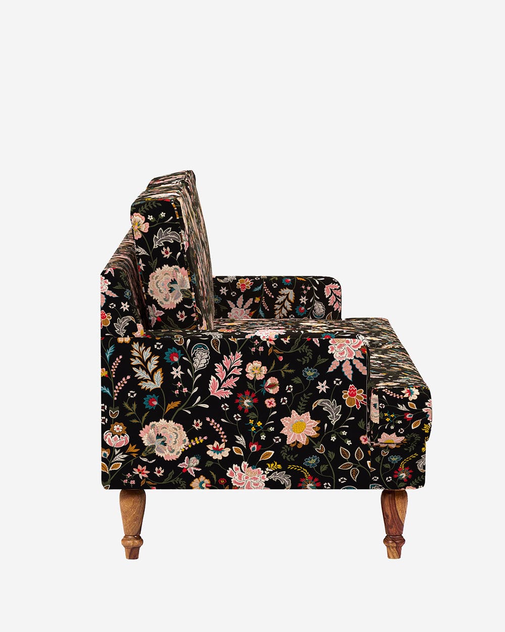 Chumbak Nawab Couch - Bohemian Paisleys Black