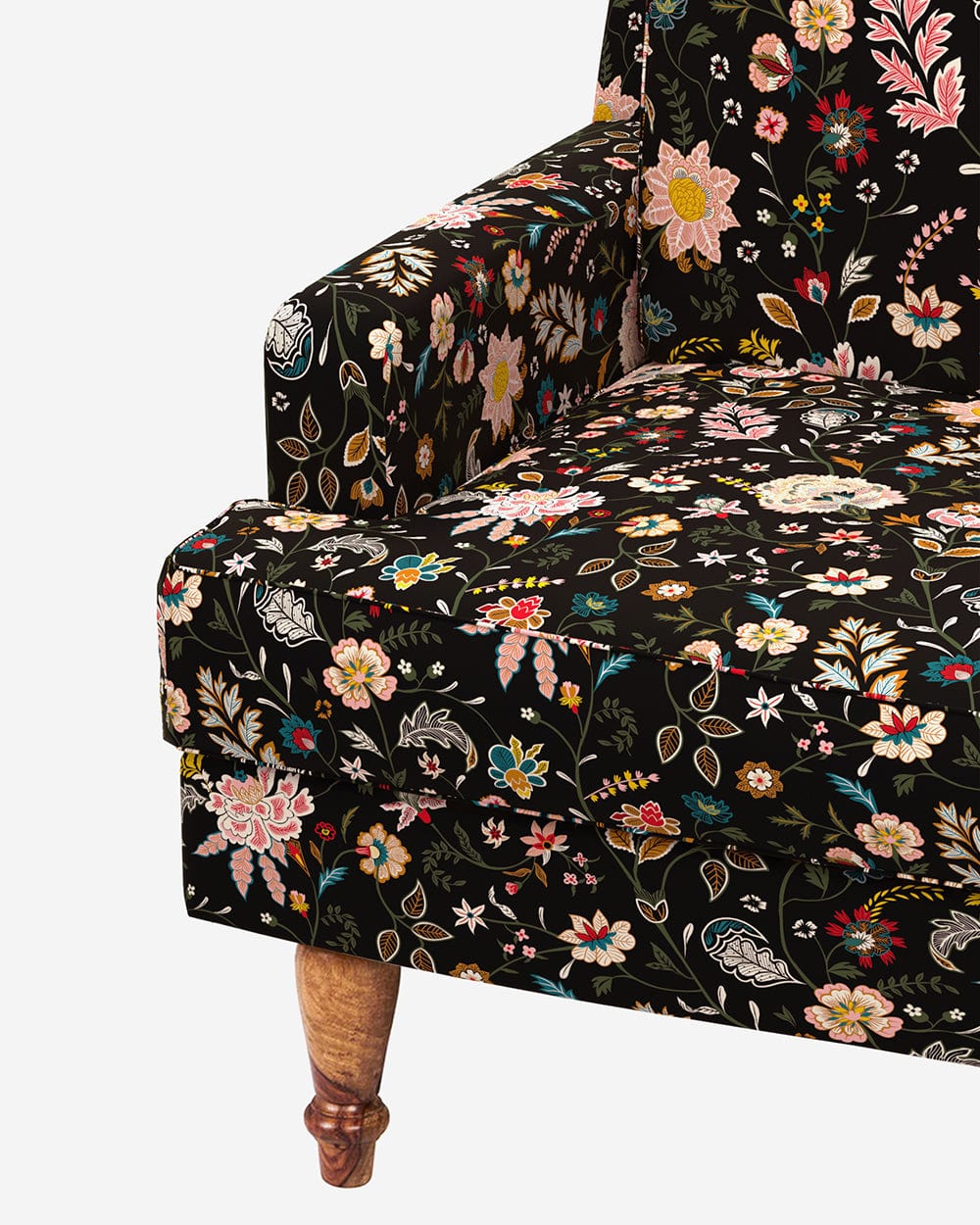 Chumbak Nawab Couch - Bohemian Paisleys Black