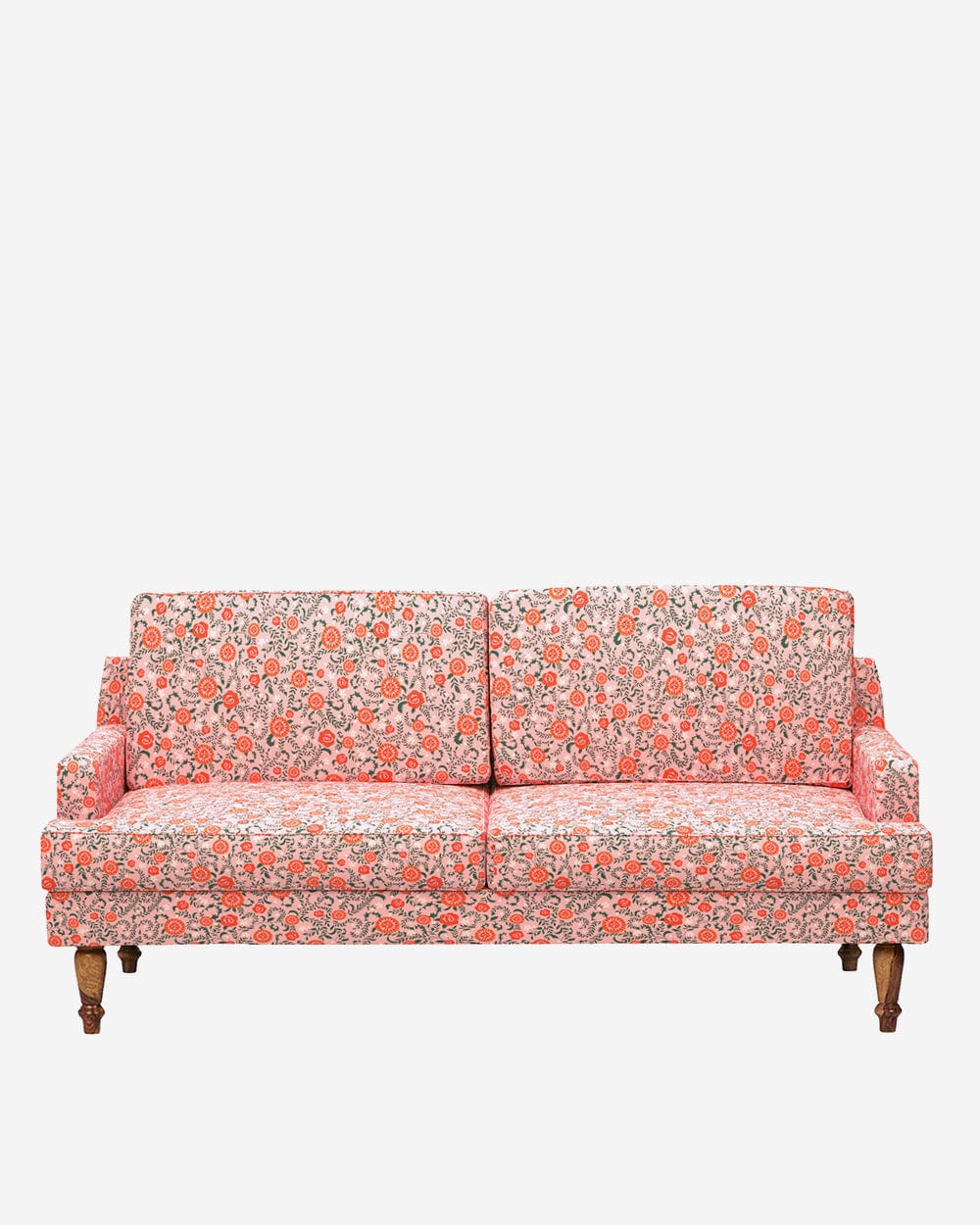 Chumbak Nawab Couch - Earthy Florals Peach