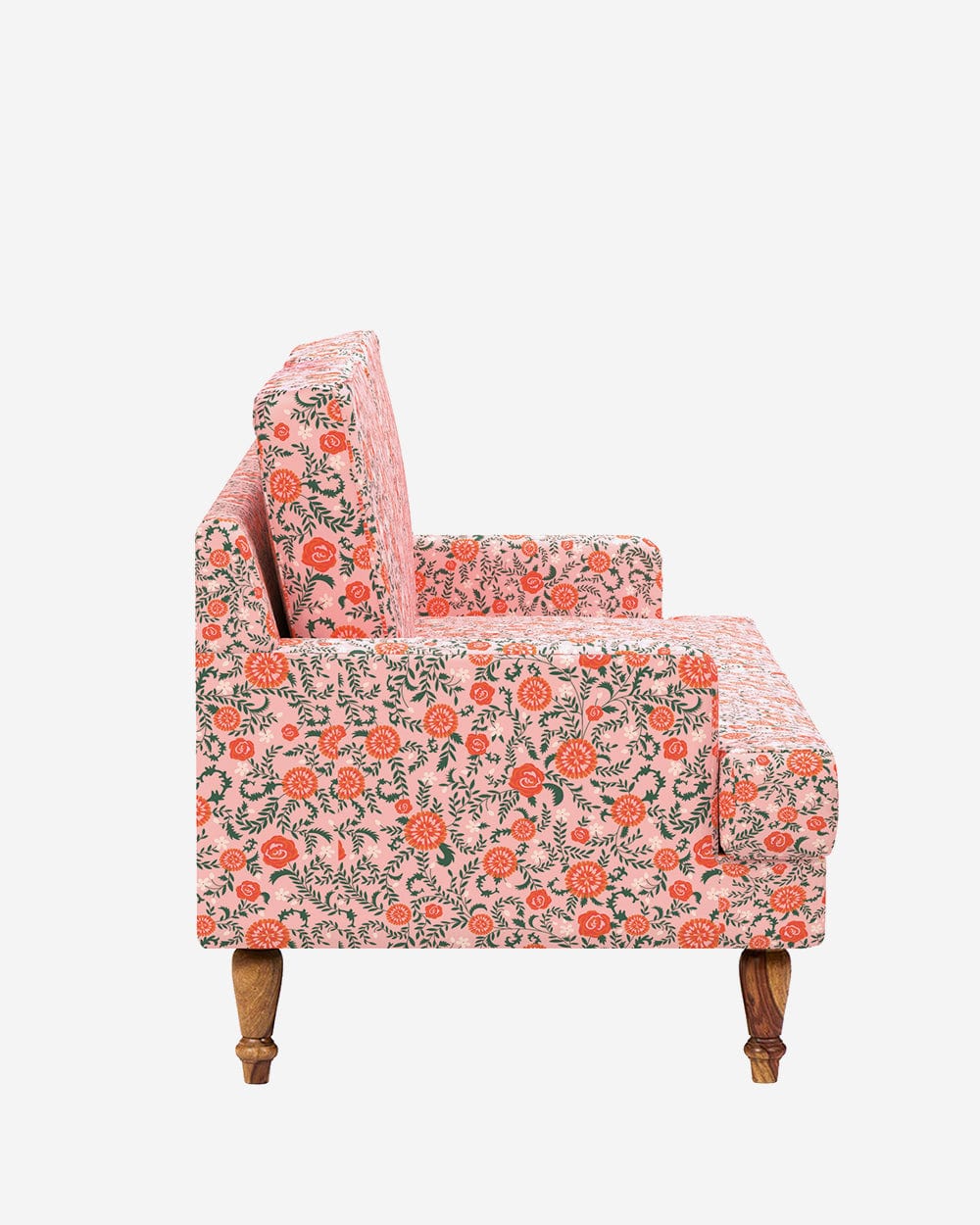 Chumbak Nawab Couch - Earthy Florals Peach