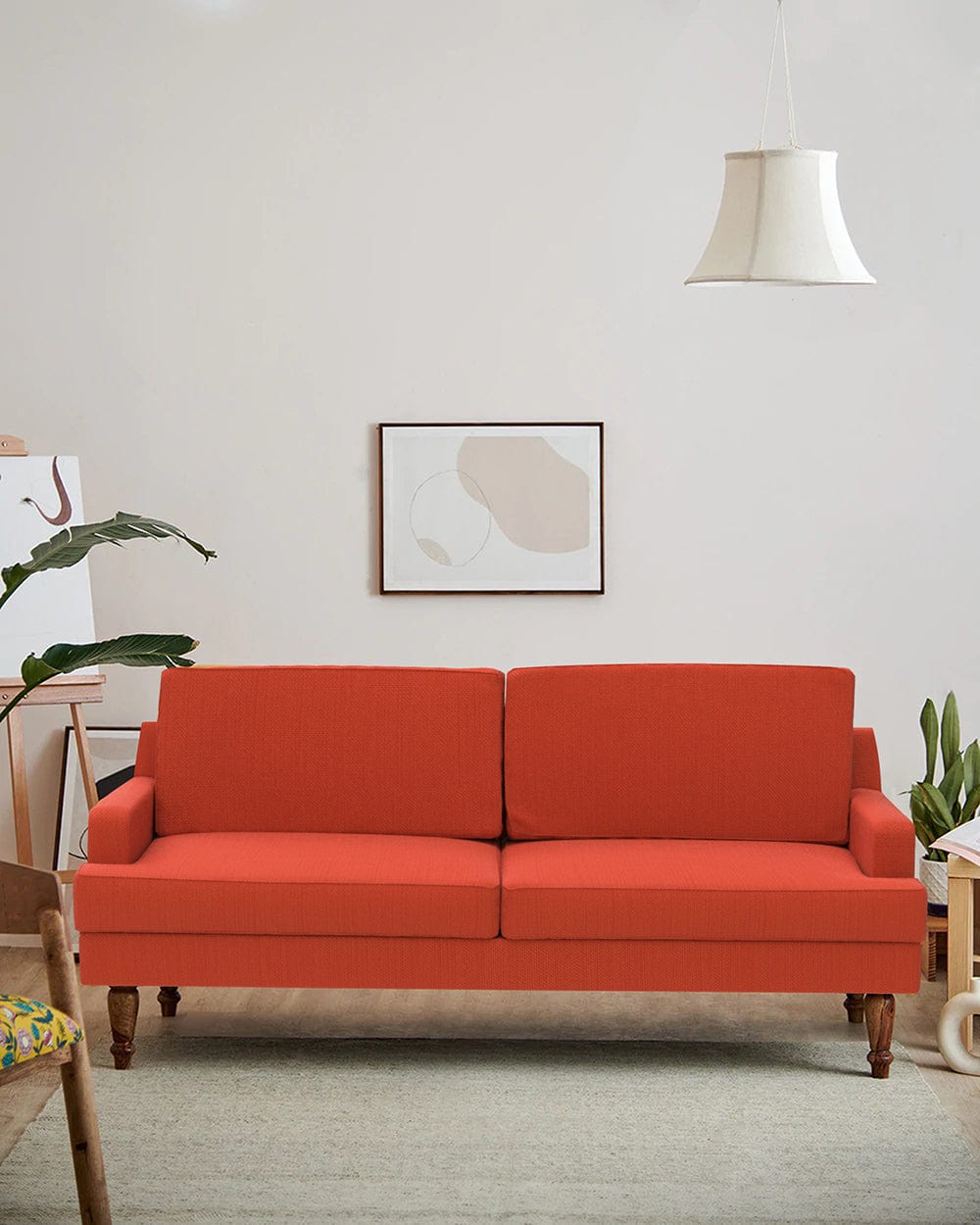 Chumbak Nawab Couch - Carribean Coral