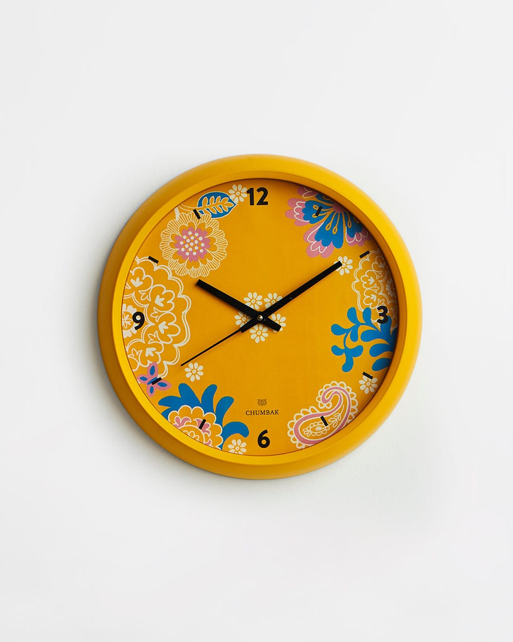 Chumbak Chumbak Sunny Days Wall Clock - Yellow rim