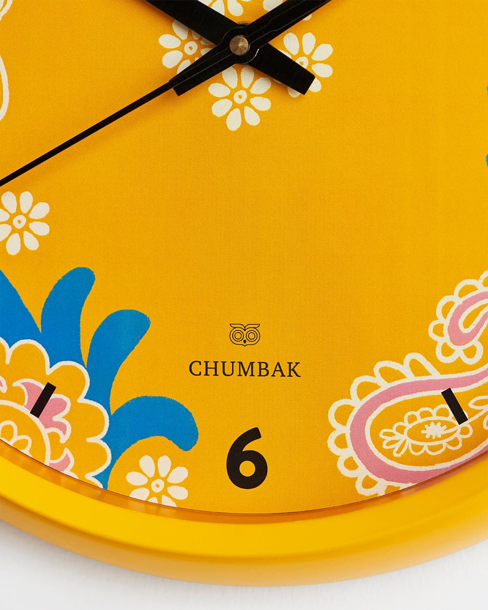Chumbak Chumbak Sunny Days Wall Clock - Yellow rim