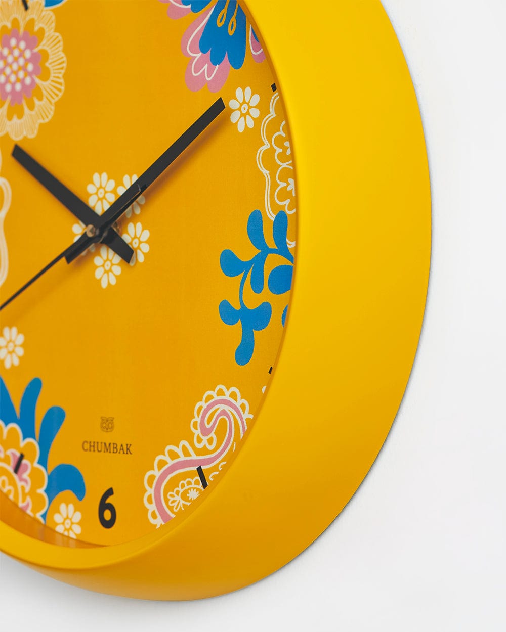 Chumbak Chumbak Sunny Days Wall Clock - Yellow rim