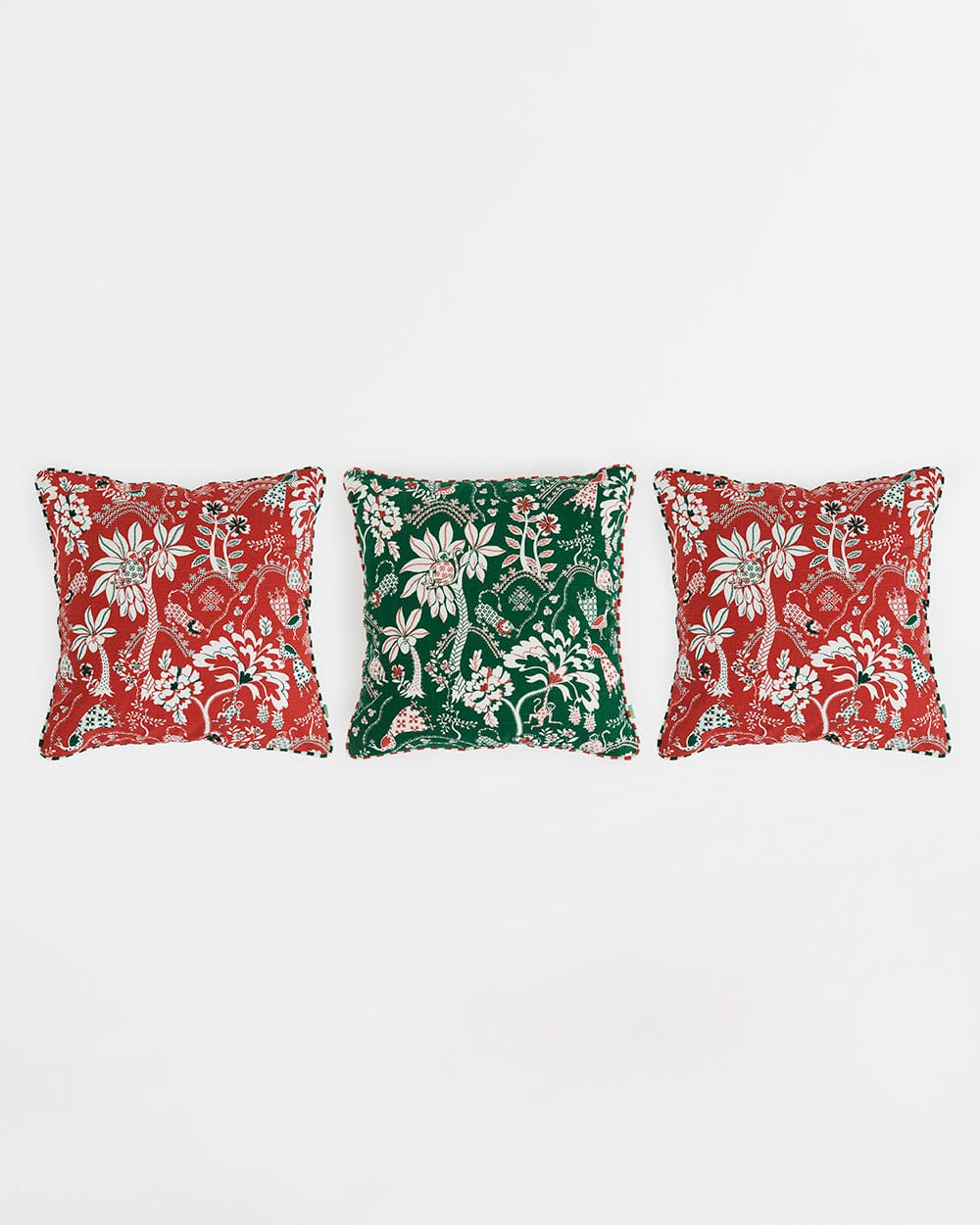 Chumbak Bageecha 16" Kasuti Cushion Cover Set | Set of 3