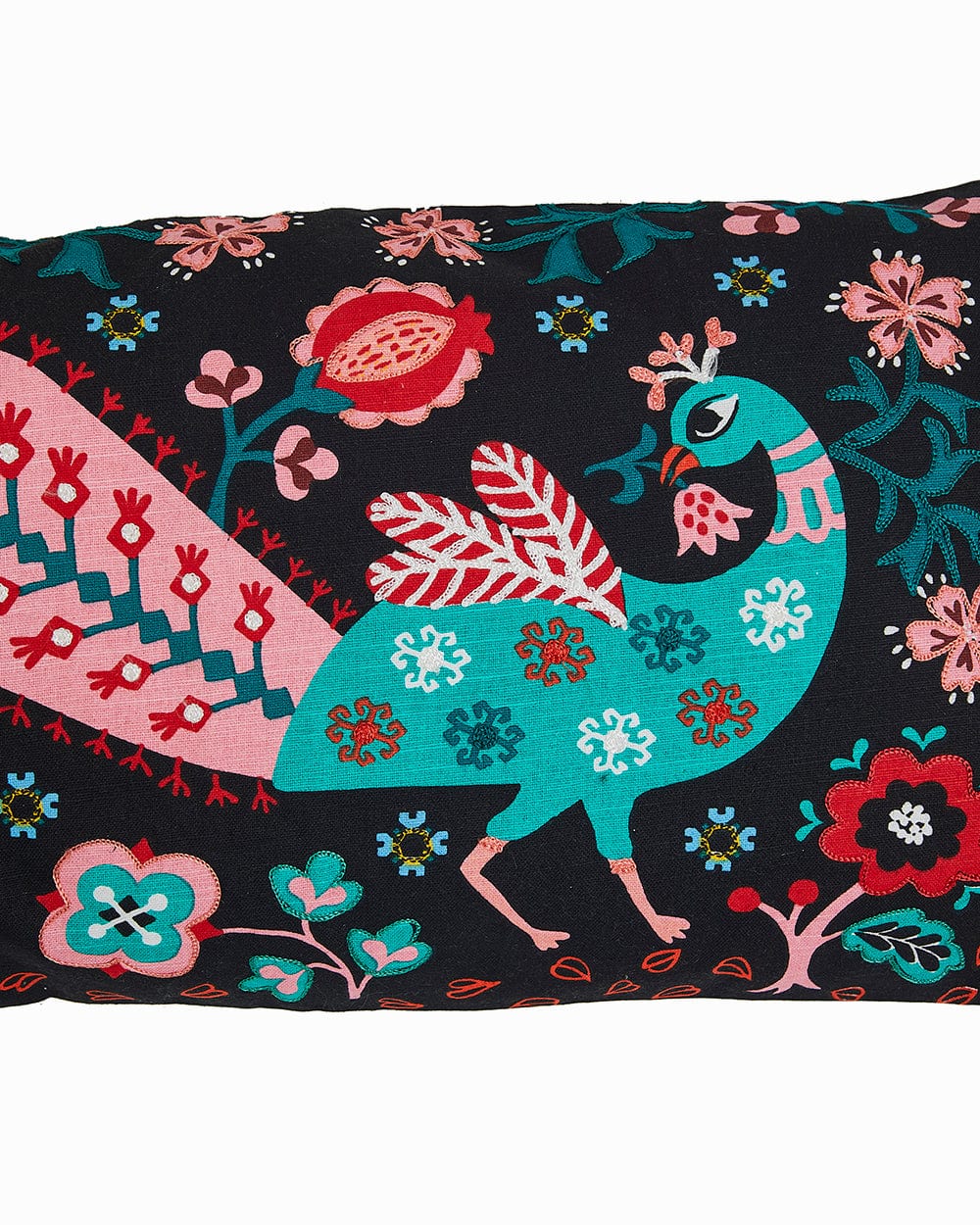Chumbak Jaipur Gardens Kasuti Cushion Cover | 30 cm x 50 cm