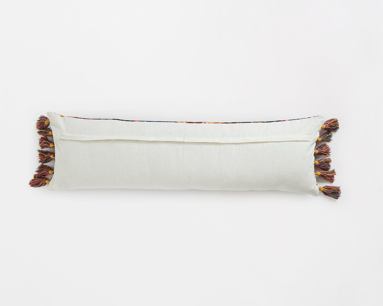 Chumbak Jungle Kasuti Lumbar Cushion Cover | 30 cm x 100 cm