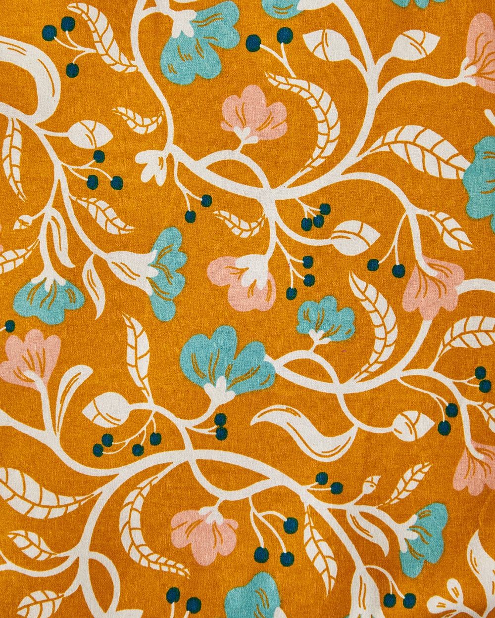 Chumbak TEAL by Chumbak Holland Flower Fields Bedsheet-Queen size, 136TC