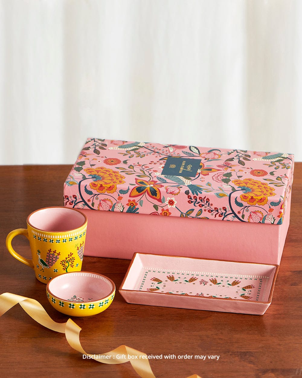 Chumbak Me Time - Tea Time Gift Box - Bowl, Mug & Snack Tray