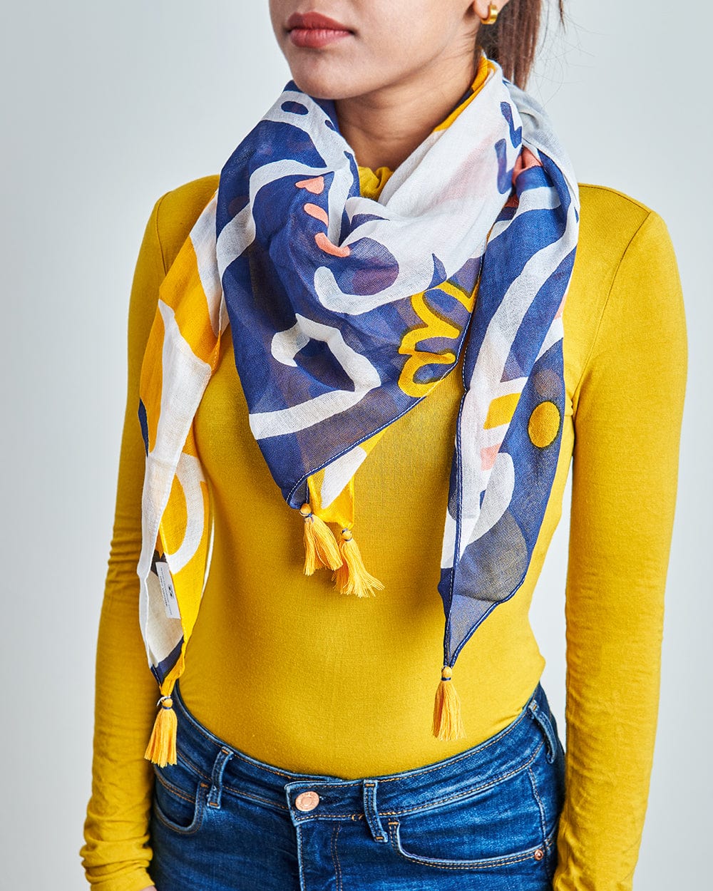 Chumbak Don’t Look Back Carnival Scarf - Square