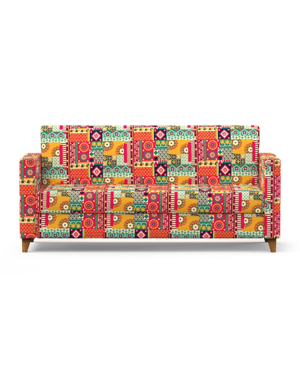 Chumbak Modern Couch-Floral Swirls