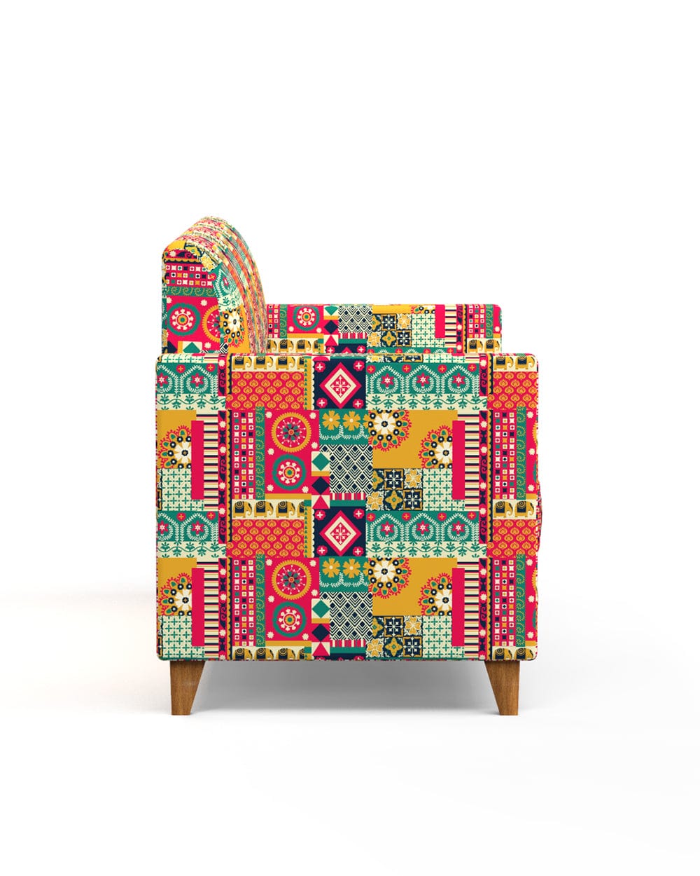 Chumbak Modern Couch-Floral Swirls