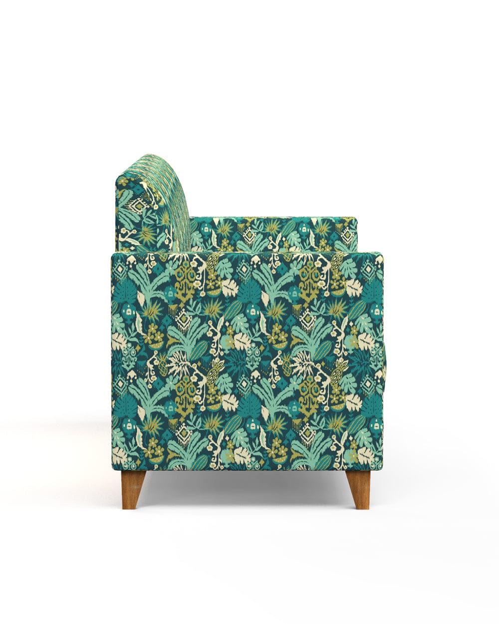 Chumbak Modern Couch-Tropical Ikkat
