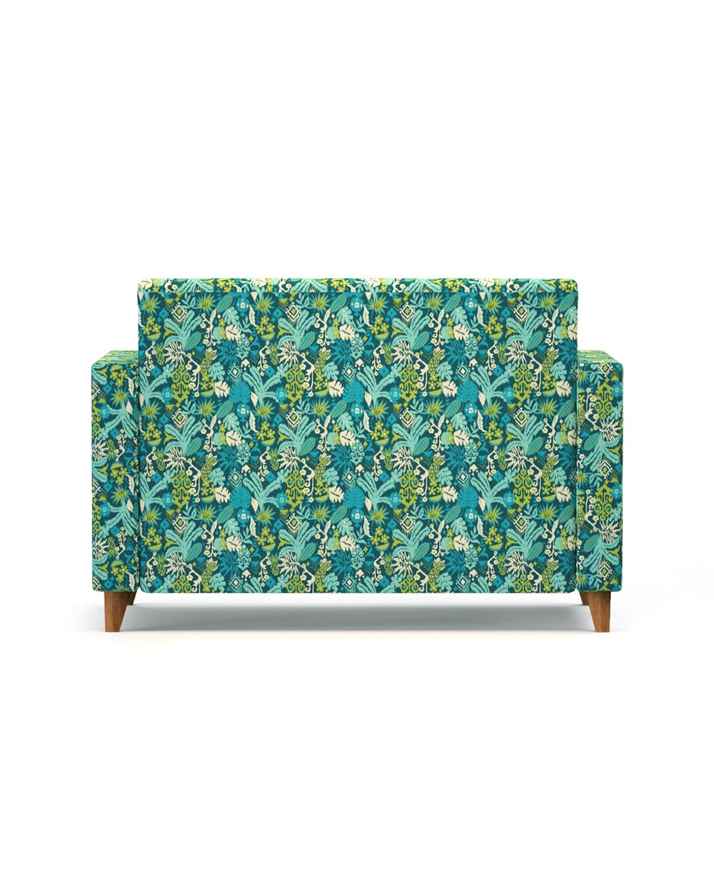 Chumbak Modern Loveseat-Tropical Ikkat