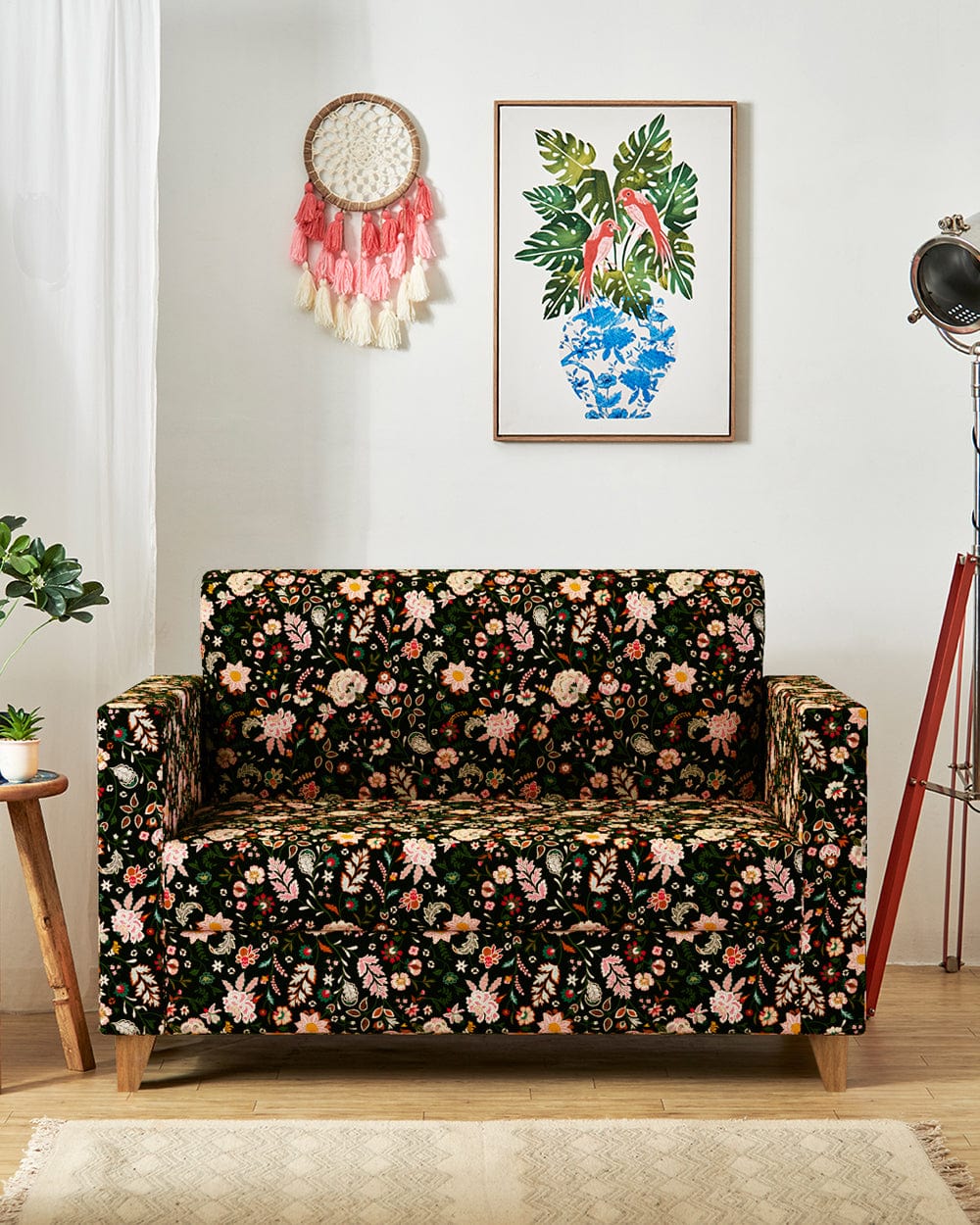 Chumbak Modern Loveseat-Bohemian Paisleys