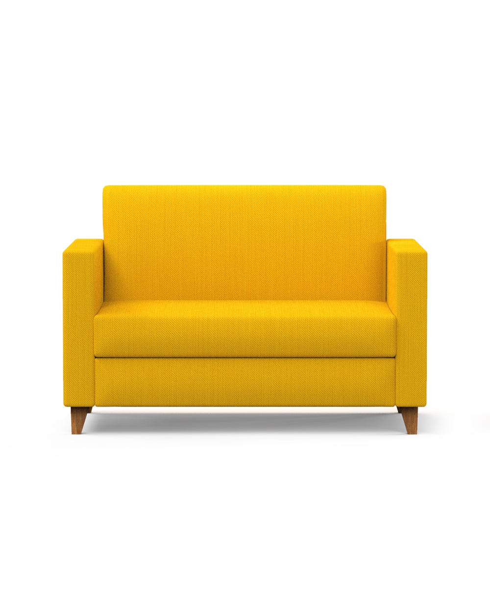 Chumbak Modern Loveseat-Sahara Mustard