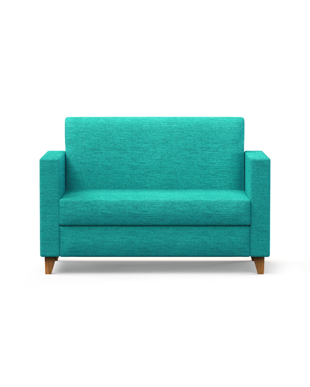 Chumbak Modern Loveseat-Maldivian Teal