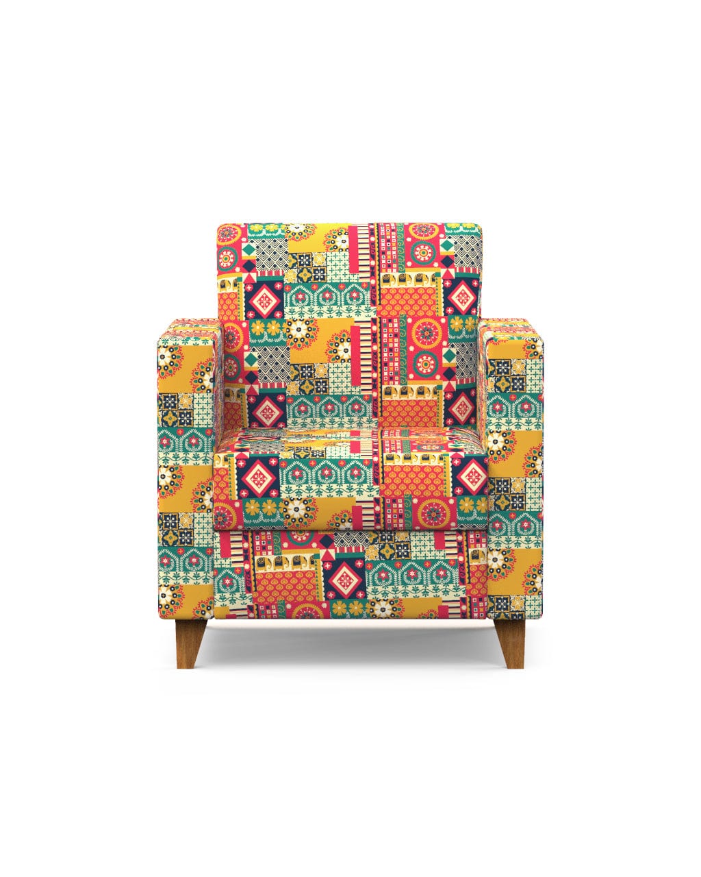 Chumbak Modern Chair-Floral Swirls