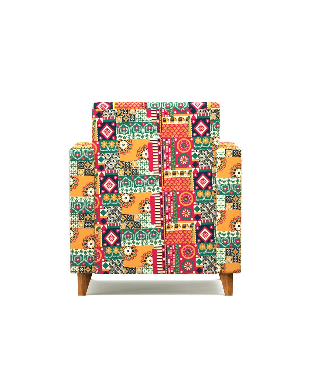 Chumbak Modern Chair-Floral Swirls