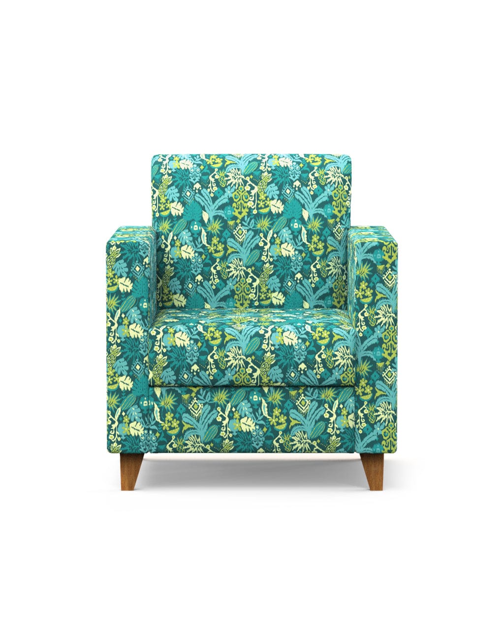 Chumbak Modern Chair-Tropical Ikkat