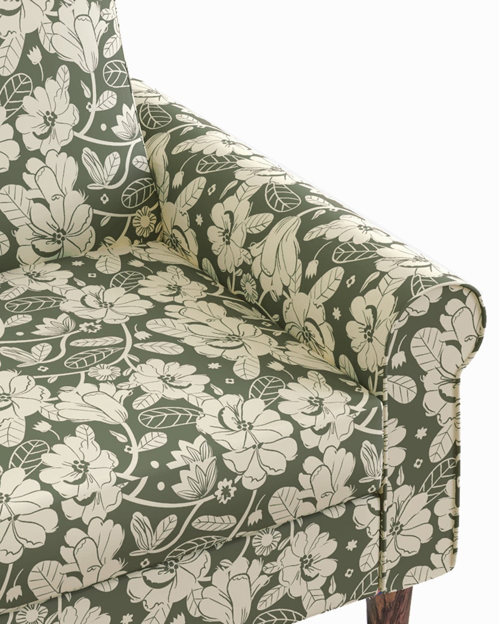 Chumbak Colonial Couch 2 Seater Grey's Garden Grey