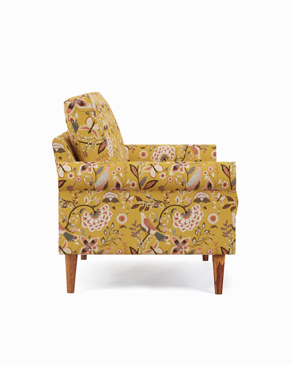 Chumbak Colonial Couch 3 Seater Dragonfruit Yellow