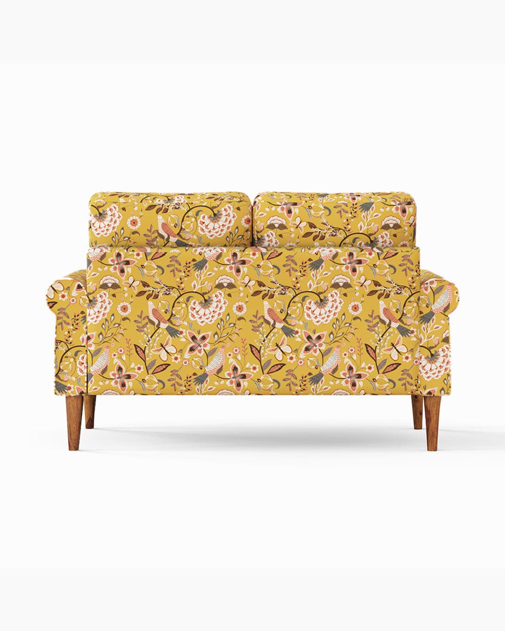 Chumbak Colonial Couch 2 Seater Dragonfruit Yellow
