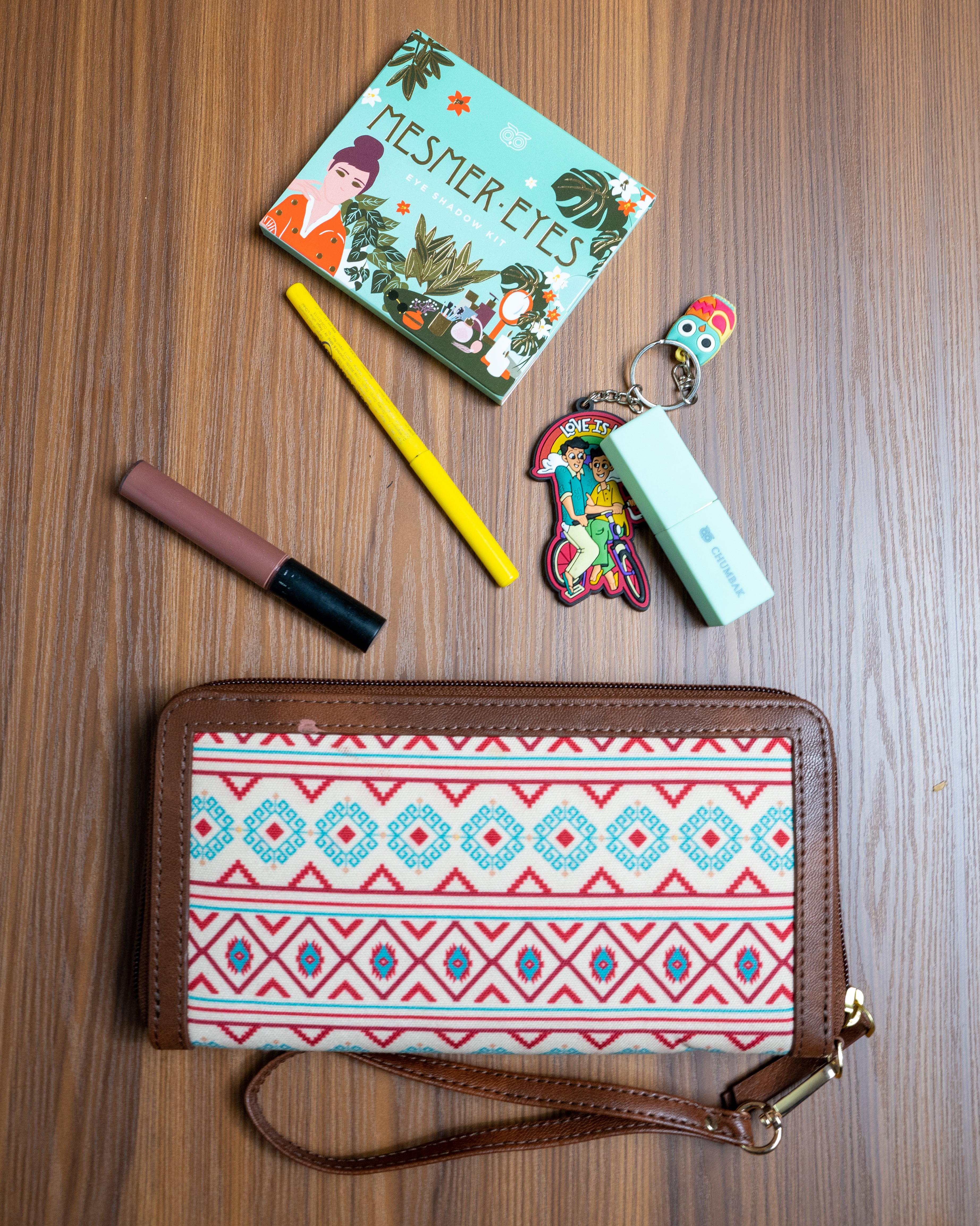 TealByChumbak Mercado Aztec Long Wallet