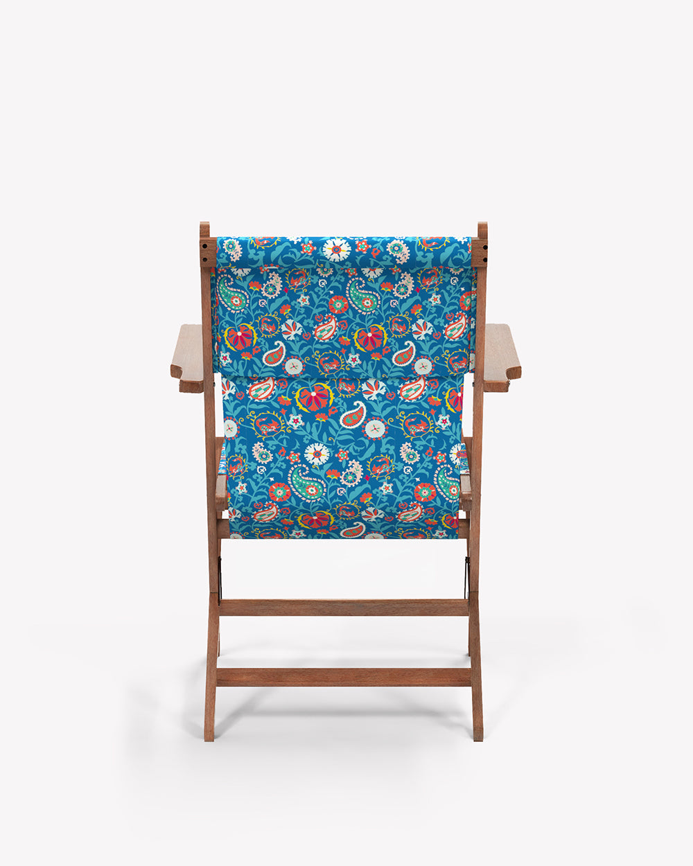 Bistro Folding Chair India Paisleys Blue