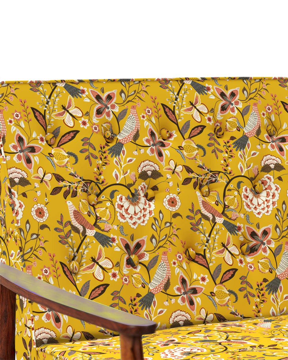 Chumbak Memsaab Love Seat Dragonfruit Palampur Yellow