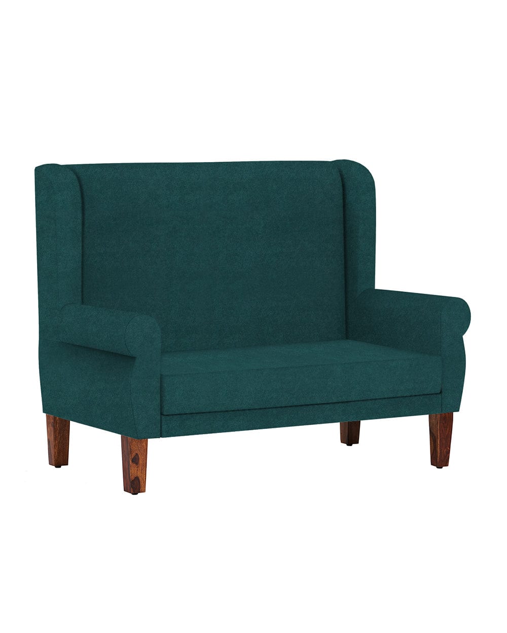 Chumbak Begum Love Seat, Velvet, Dark Green