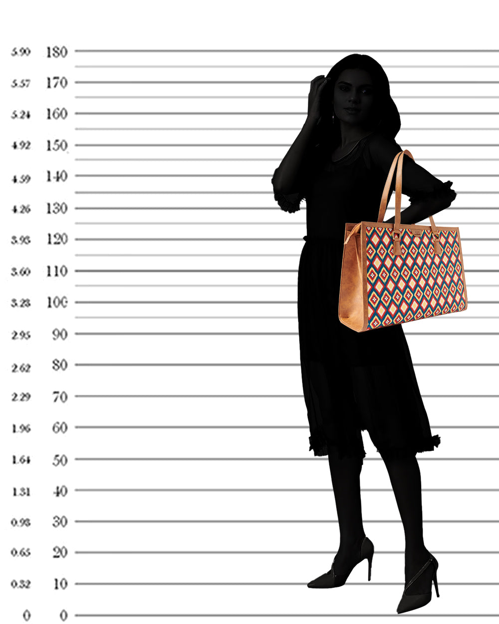 Teal by Chumbak Ikkat Glow Office Tote
