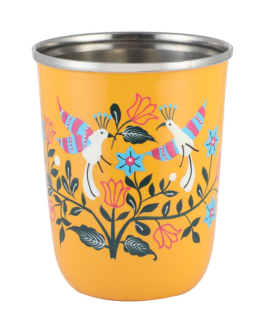 Chumbak Boho Birds Steel Tumbler - Small