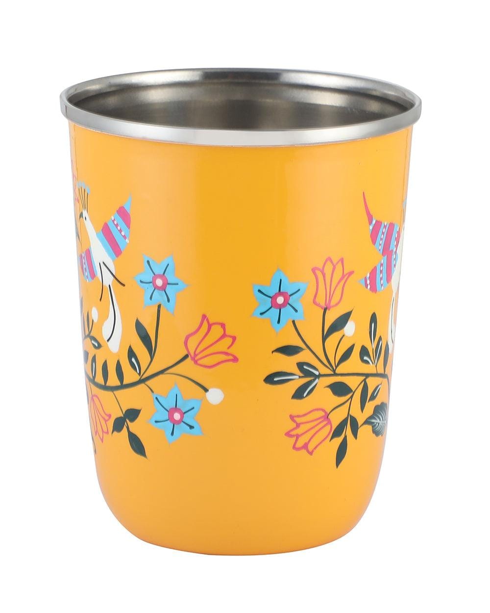 Chumbak Boho Birds Steel Tumbler - Small