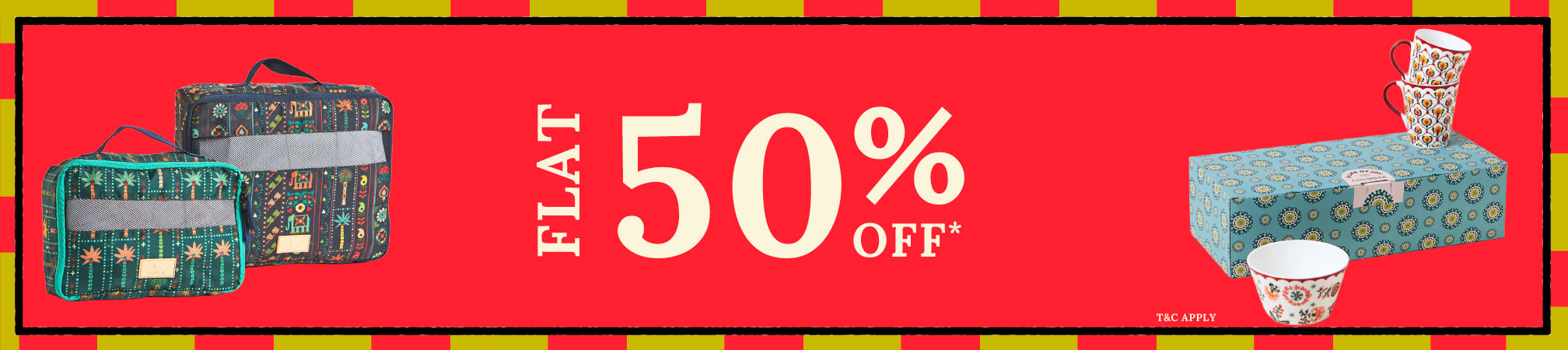 FLAT 50% OFF
