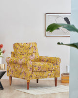 Colonial Couch Single Seater Dragonfruit Yellow