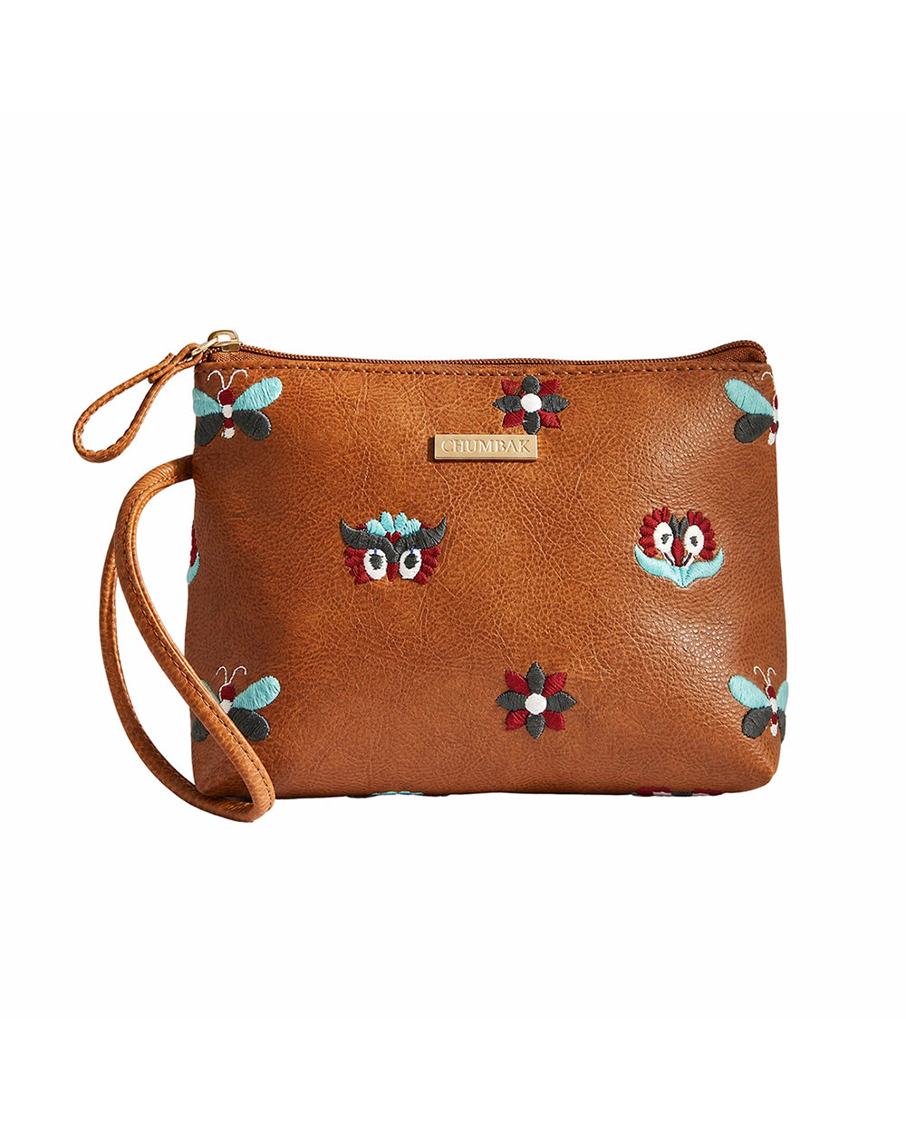 Owl Eyes Embroidered Pouch