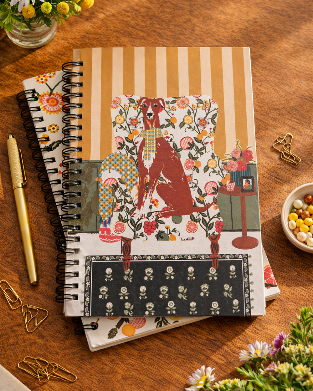 Florentine Hound Notebook | Citrus Zest
