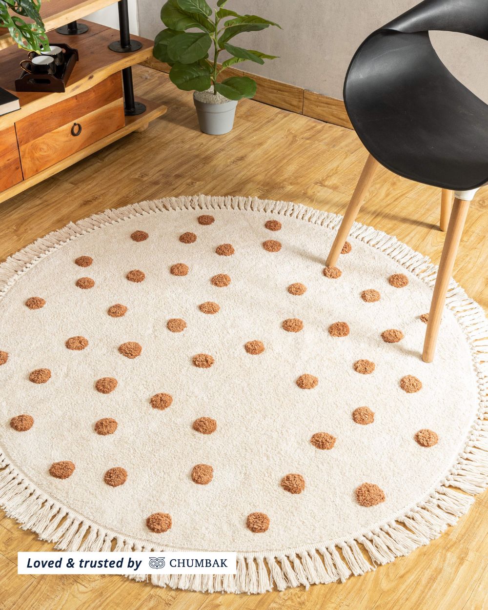 Polka Dot Tufted Rug