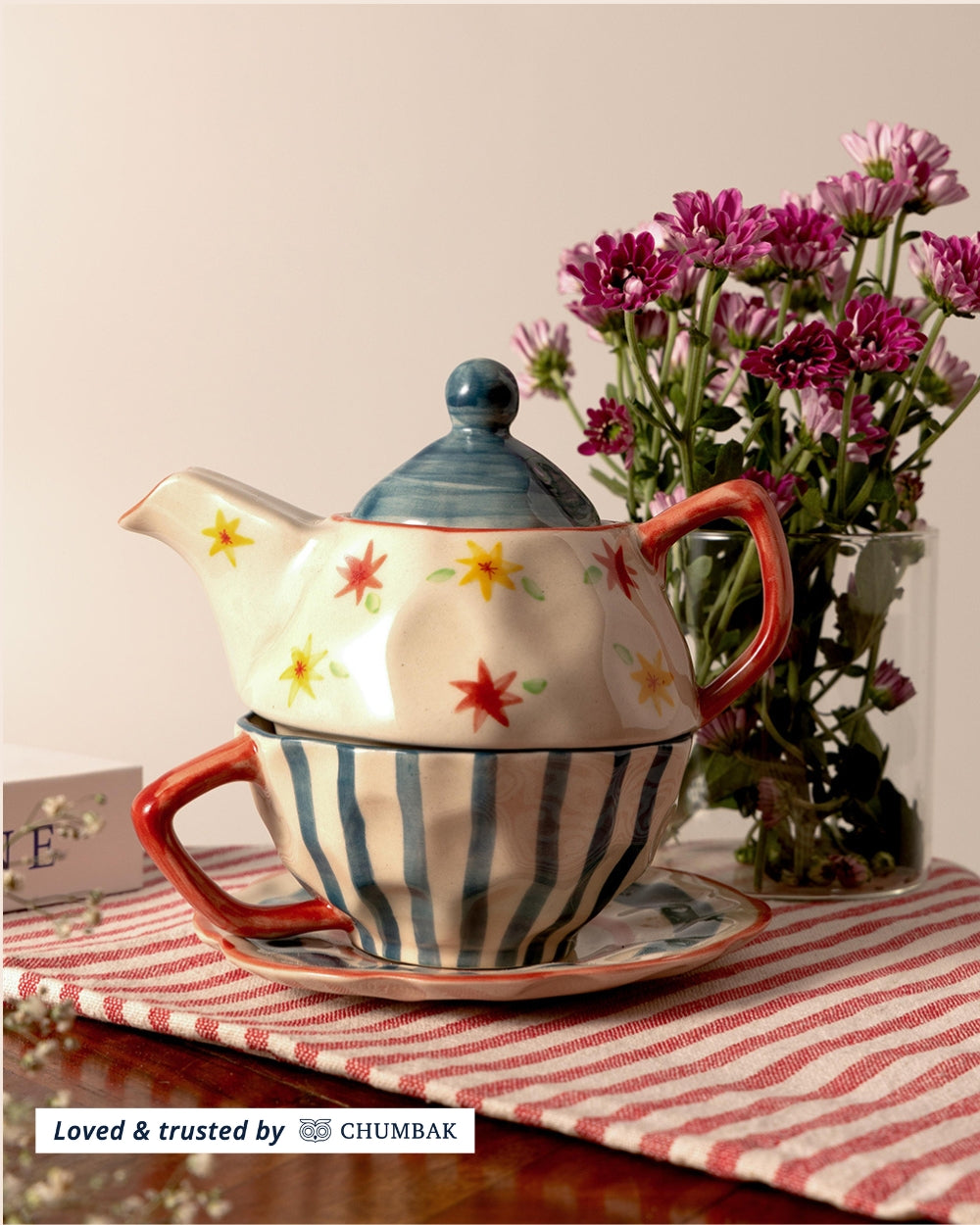 Rangoli- Tea set for one