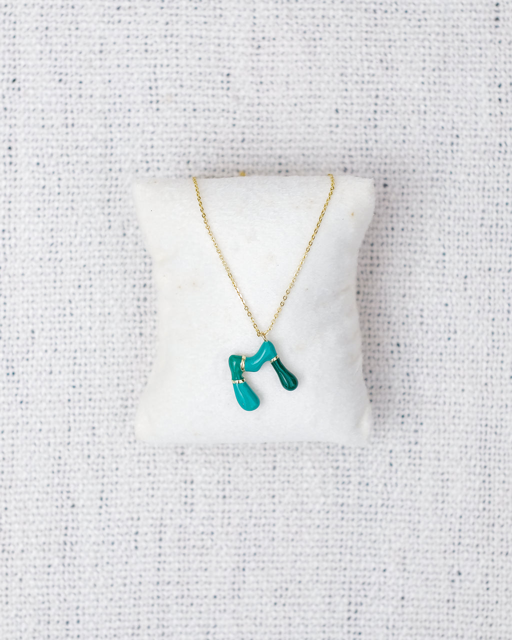 Alphabet Charm + Chain - M