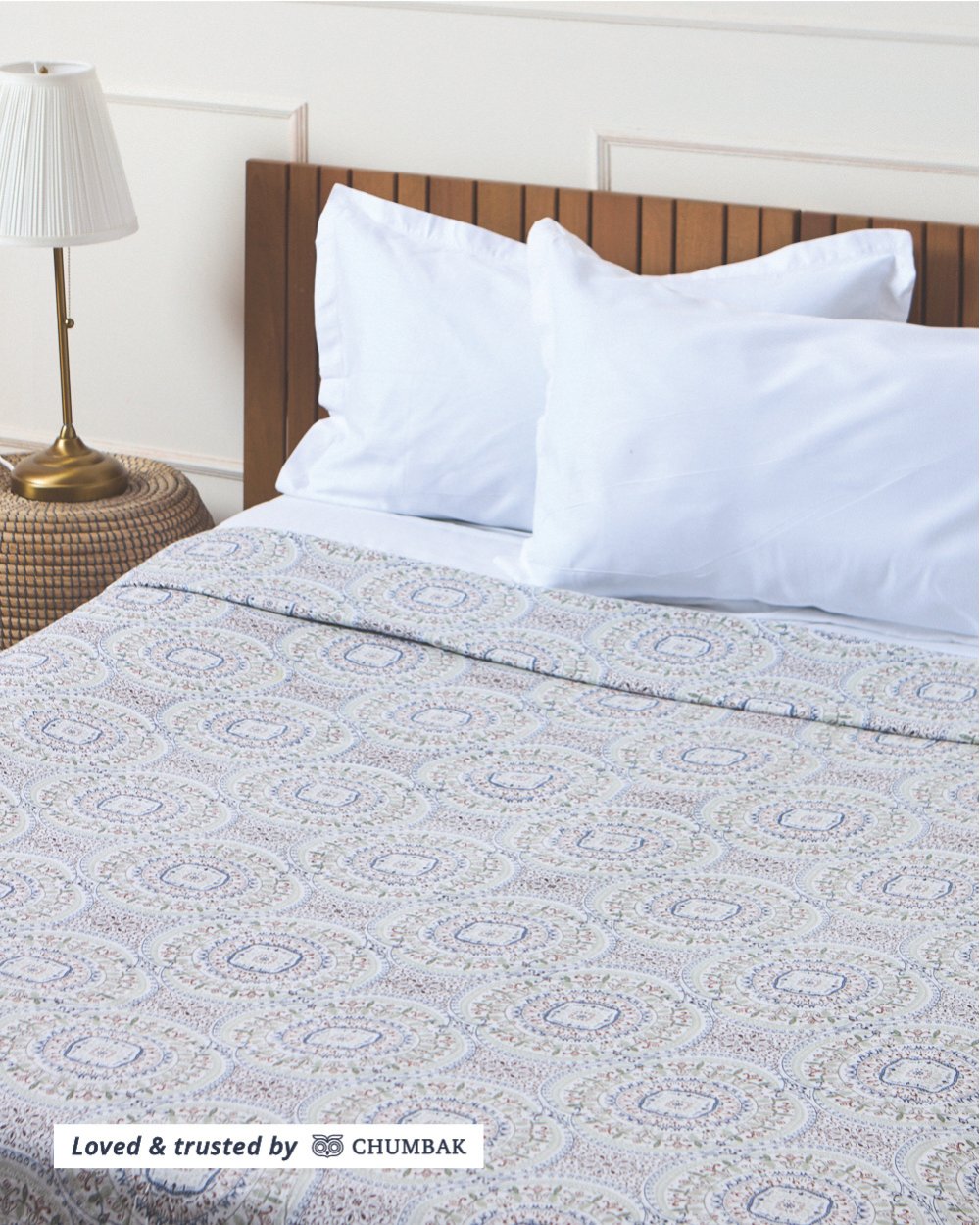Floral Green Reversible Dohar - Double Bed 280TC