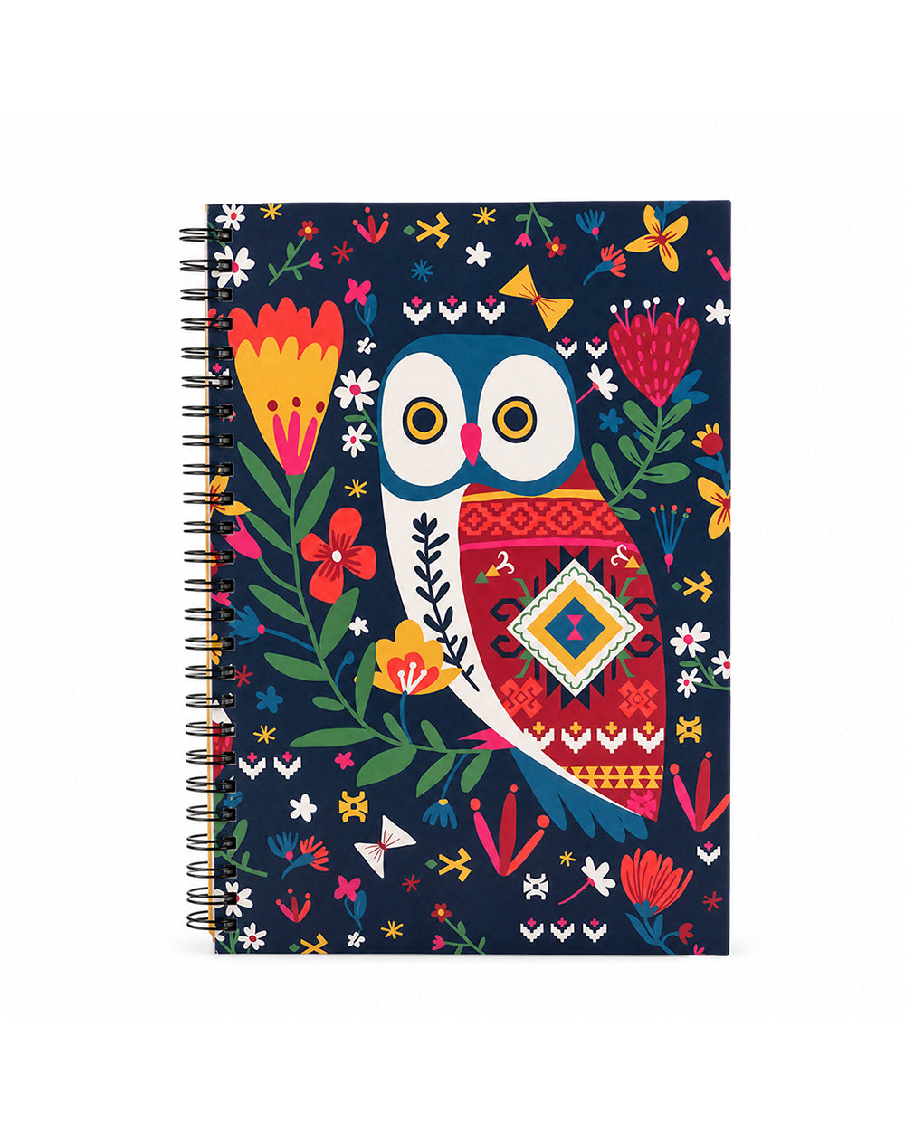Killim Owl Spiral Notebook