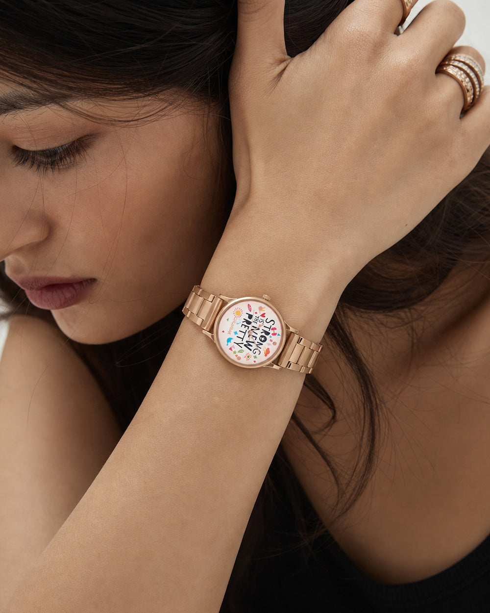 TEAL by Chumbak Strong is the new pretty Watch,Metal link Strap