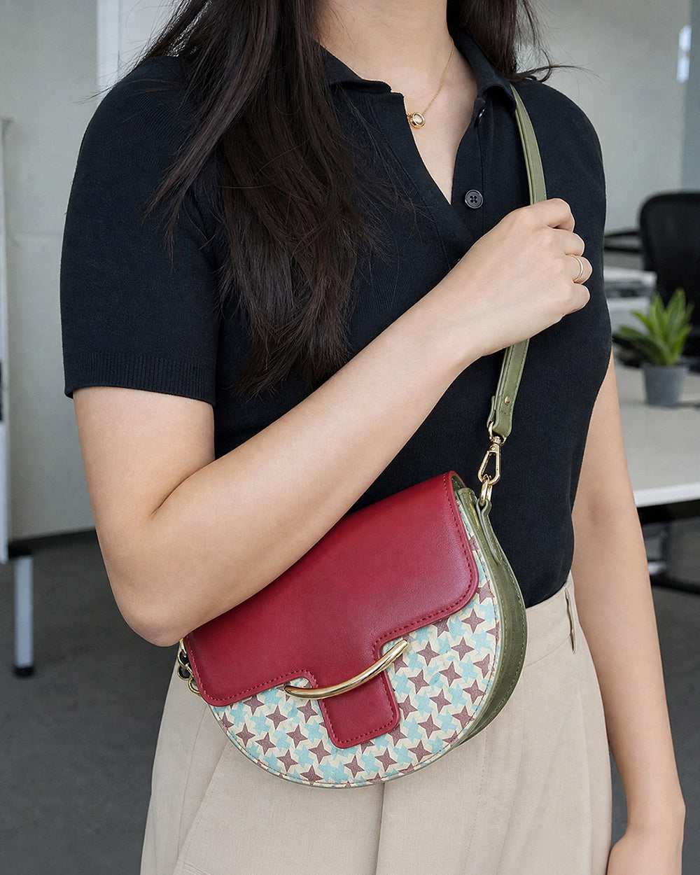 Udaipur Half Moon Sling | Forest Folklore
