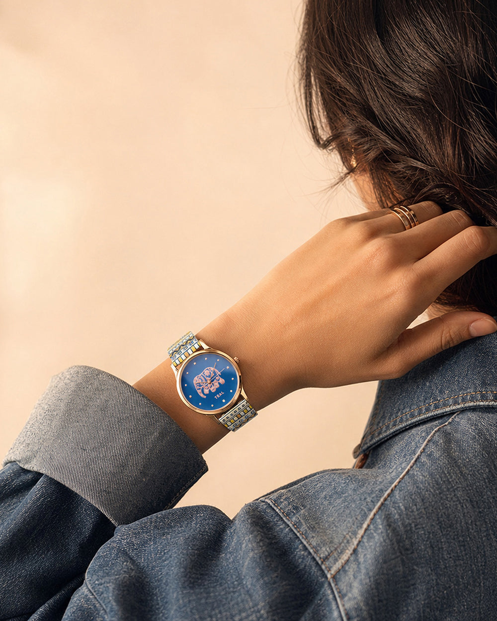 TEAL by Chumbak Aztec Strap Wrist Watch